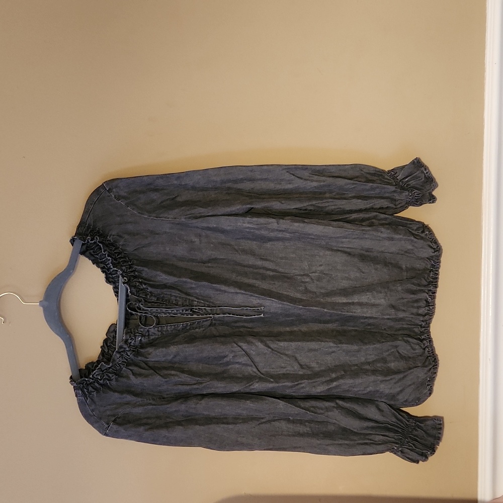 Liverpool Boho Chambray Top Size XS.